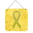 thumbnail image 1 of Carolines Treasures AN1203DS66 Yellow Ribbon for Sarcoma Bone or Bladder Cancer Awareness Wall or Door Hanging Prints, 1 of 1