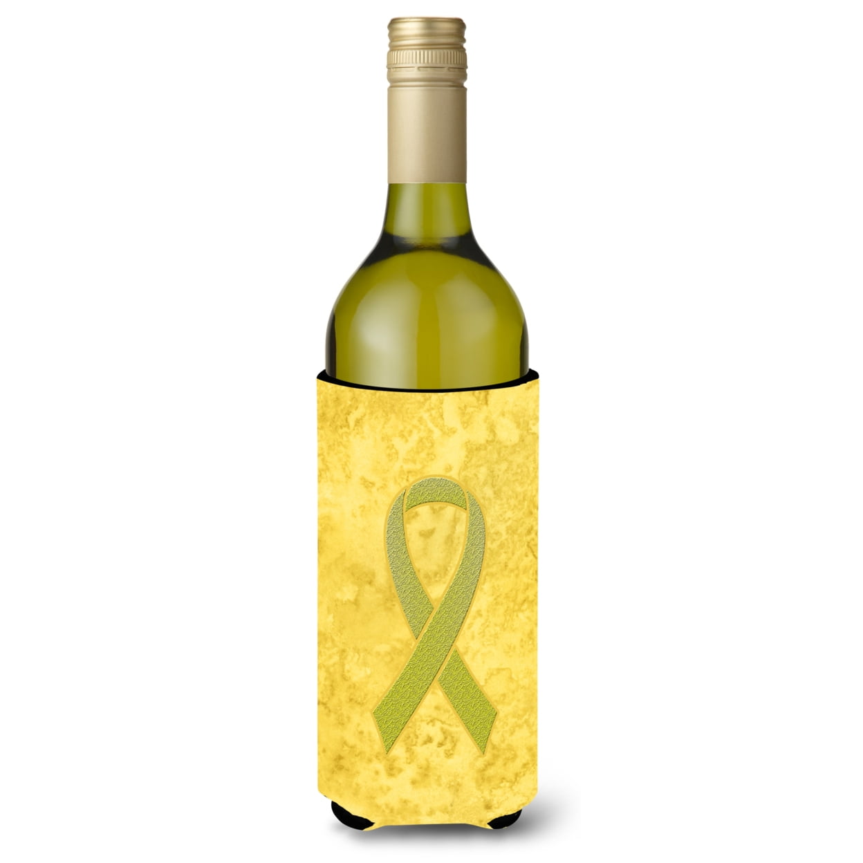 Burgundy Ribbon for Multiple Myeloma Cancer Awareness Can or Bottle Hugger AN1214CC