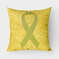 thumbnail image 1 of Carolines Treasures AN1203PW1818 Yellow Ribbon for Sarcoma Bone or Bladder Cancer Awareness   Canvas Fabric Decorative, 1 of 2