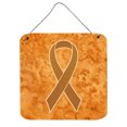 thumbnail image 1 of Carolines Treasures AN1204DS66 Orange Ribbon for Leukemia Awareness Wall or Door Hanging Prints 6HX6W multicolor, 1 of 1