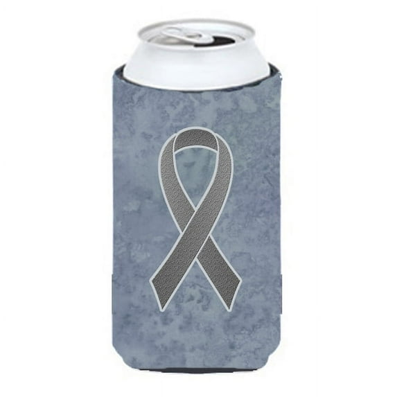 Carolines Treasures AN1211TBC Grey Ribbon for Brain Cancer Awareness Tall Boy Beverage Insulator Hugger Tall Boy