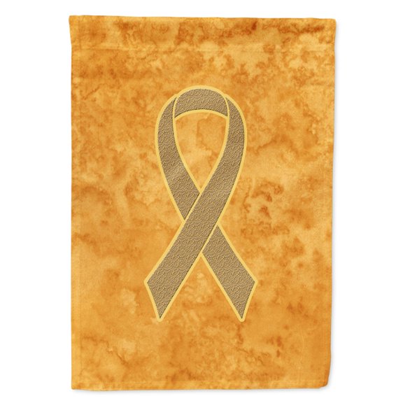 Peach Ribbon for Uterine Cancer Awareness Garden Flag