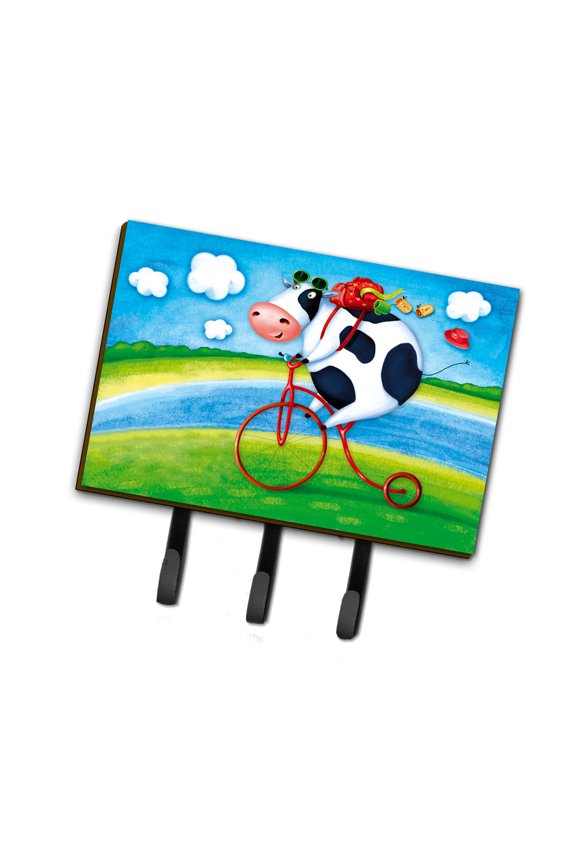 Carolines Treasures APH0076TH68 Cow riding Bicycle Leash or Key Holder Triple multicolor