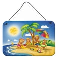 thumbnail image 1 of Carolines Treasures APH0375DS812 Bears Playing at the Beach Wall or Door Hanging Prints  8x12 multicolor, 1 of 1