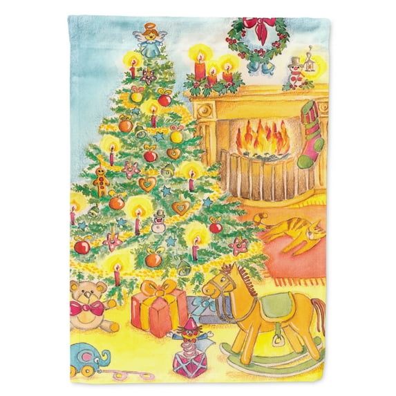 Carolines Treasures APH2024GF Toys around the Christmas Tree Flag Garden Size  Small multicolor