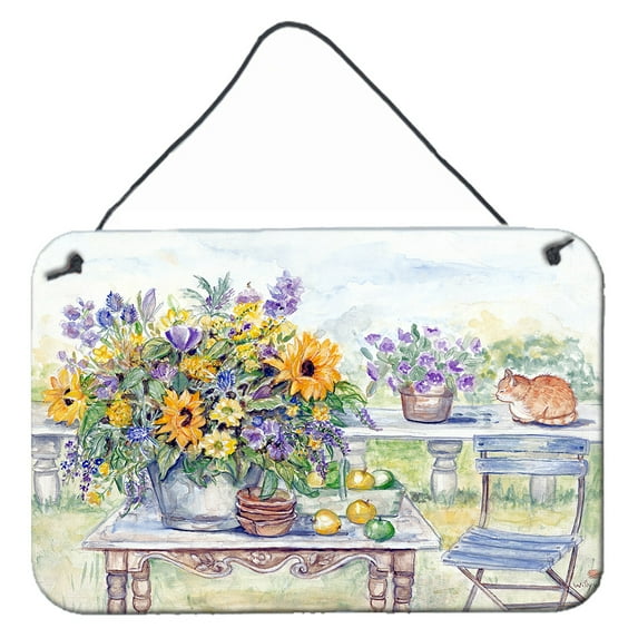 Carolines Treasures APH3566DS812 Patio Bouquet of Flowers Wall or Door Hanging Prints  8x12 multicolor