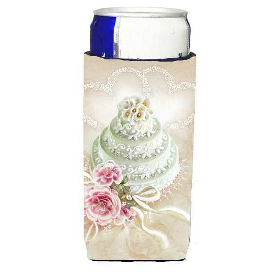 Carolines Treasures APH3648MUK Wedding Cake Michelob Ultra beverage insulators for slim cans Slim Can multicolor