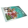 thumbnail image 1 of Carolines Treasures APH3872LCB Santa Claus Christmas with the penguins Glass Cutting Board Large, 12H x 16W, multicolor, 1 of 1