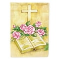 thumbnail image 1 of Carolines Treasures APH4072GF Easter Cross and Bible with Roses Flag Garden Size  Small multicolor, 1 of 3