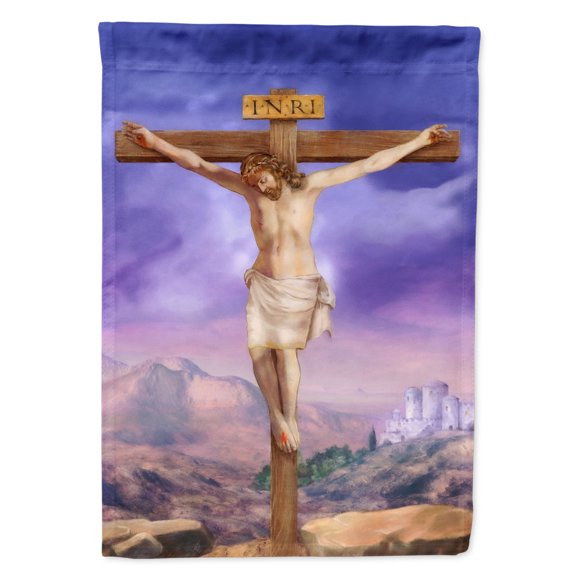 Easter Jesus Crucifixion Garden Flag