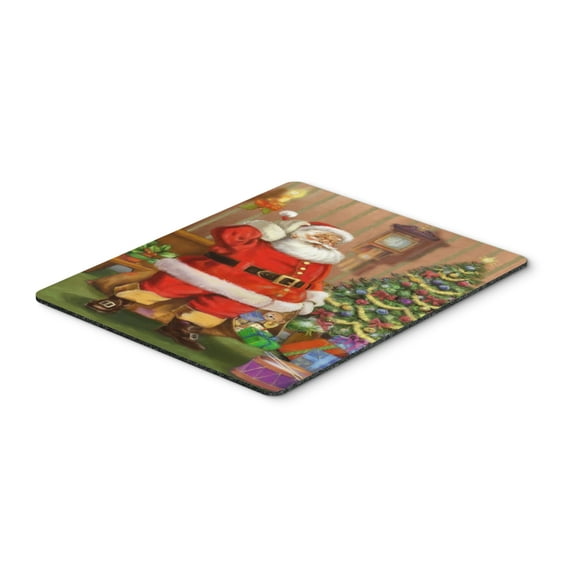 Carolines Treasures APH4691MP Christmas Santa by the Tree Mouse Pad Hot Pad or Trivet Large multicolor