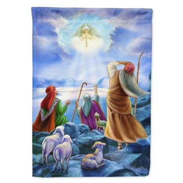 Carolines Treasures APH5468GF The Shepherds & Angels Appeared Flag Garden Size