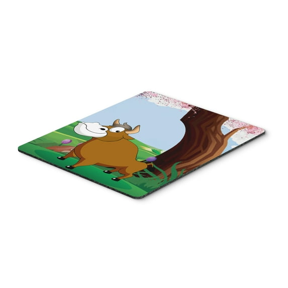 Carolines Treasures APH7628MP Bull under the Tree Mouse Pad Hot Pad or Trivet Large multicolor