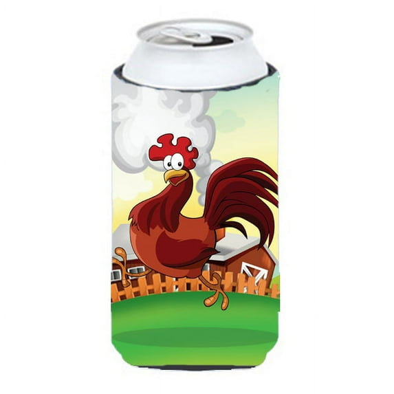 Carolines Treasures APH7630TBC Rooster Chicken on the Run Tall Boy beverage Insulator Hugger Tall Boy multicolor