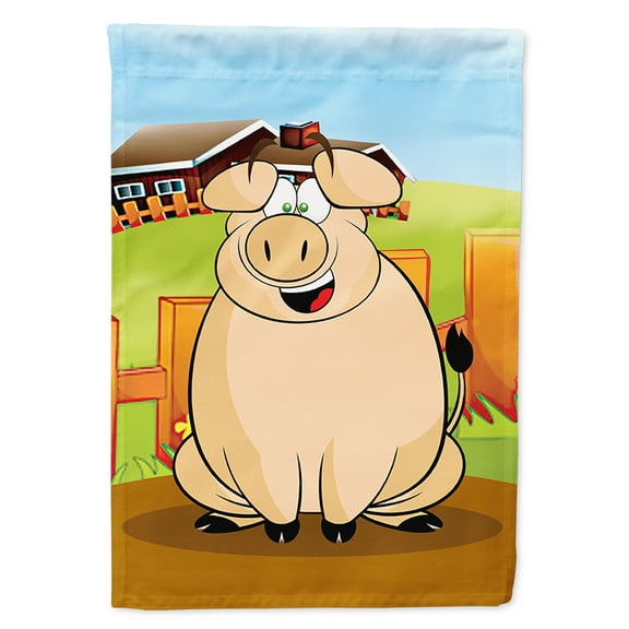 Carolines Treasures APH7635CHF The Pig Flag Canvas House Size Large multicolor