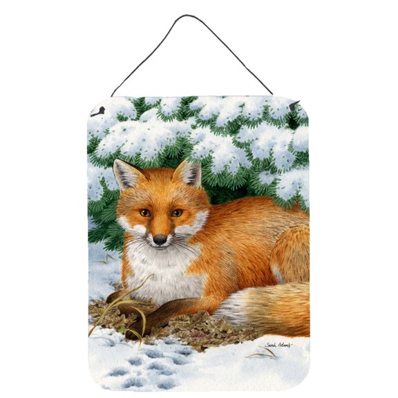 Carolines Treasures ASA2043DS1216 Fox Wall or Door Hanging Prints 12WX16H multicolor