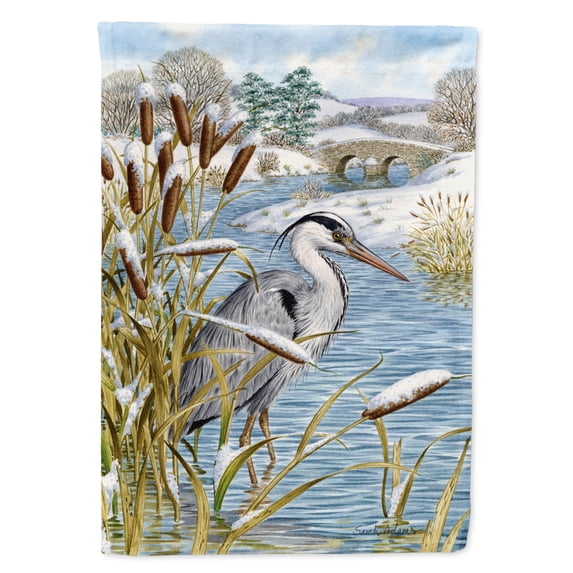 Blue Heron Garden Flag