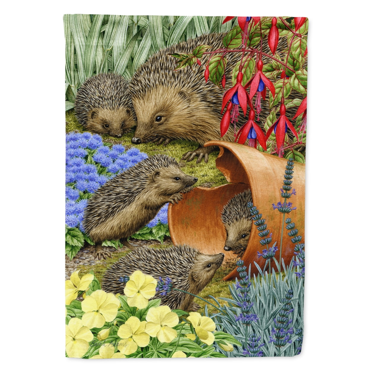 Caroline's Treasures ASA2072GF Hedgehogs Flag Garden Size