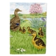 thumbnail image 1 of Female Mallard Duck & Ducklings Flag Canvas House Size, 1 of 4