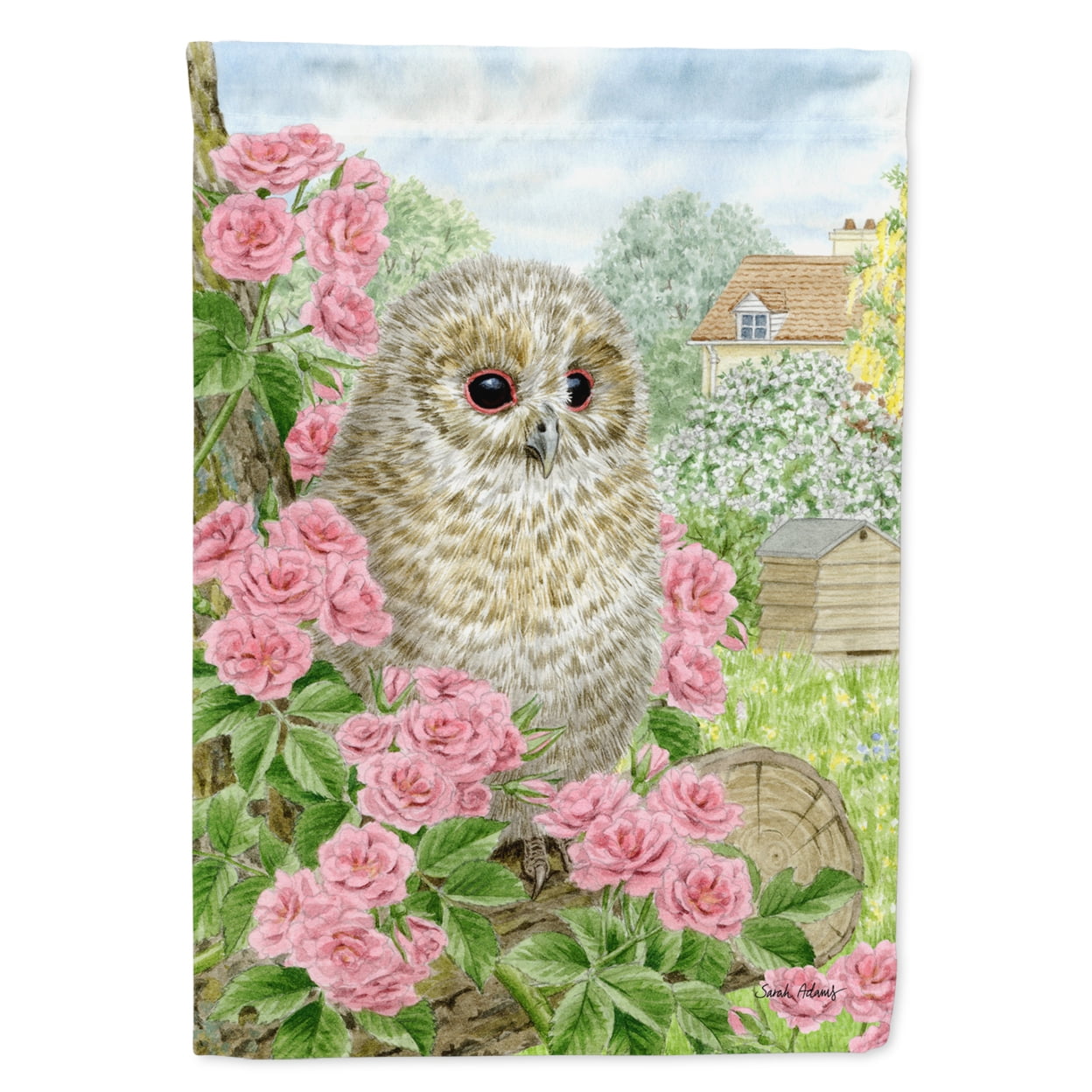 Carolines Treasures ASA2109CHF Tawny Owlet Flag Canvas House Size Large multicolor