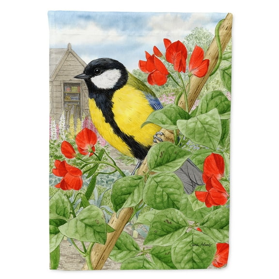Carolines Treasures ASA2110CHF Great Tit Flag Canvas House Size  Large multicolor