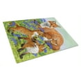 thumbnail image 1 of Carolines Treasures ASA2123LCB Fox Family Glass Cutting Board Large , 12H x 16W, multicolor, 1 of 1