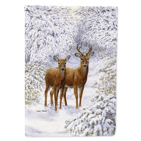 Carolines Treasures ASA2148GF Two Deer Flag Garden Size Small multicolor