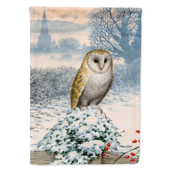 Barn Owl Flag Canvas House Size