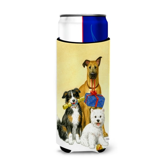 Carolines Treasures ASA2168MUK Westie German Shepherd and Aussie Ultra Beverage Insulators for slim cans Slim Can
