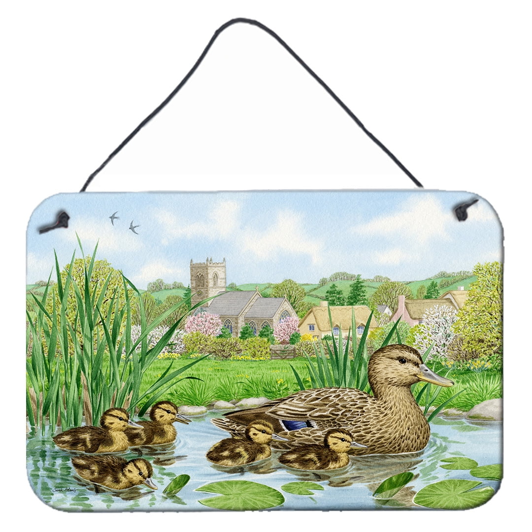 Multicolor Aluminum Mallard Duck Landscape Wall Hanging Print