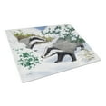 thumbnail image 1 of Carolines Treasures ASA2182LCB Badgers in the Snow Glass Large Cutting Board, 1 of 2