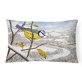 thumbnail image 1 of Carolines Treasures ASA2188PW1216 Winter Eurasian Blue Tit Fabric Decorative Pillow 12H x16W multicolor, 1 of 3