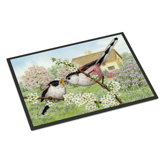 Carolines Treasures ASA2200JMAT Long Tailed Tits Indoor or Outdoor Mat- 24 x 36