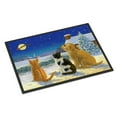 thumbnail image 1 of Carolines Treasures ASA2208MAT Golden Retriever and kittens Watching Santa Door Mat Indoor Rug or Outdoor Welcome Mat, 1 of 4