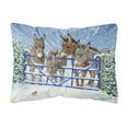 thumbnail image 1 of Carolines Treasures ASA2210PW1216 Donkeys and Robin at the Fence Fabric Decorative Pillow 12H x16W multicolor, 1 of 3