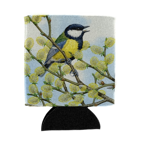 Carolines Treasures ASAD0777CC Eurasian Blue Tit by Sarah Adams Can or Bottle Hugger Can Hugger multicolor