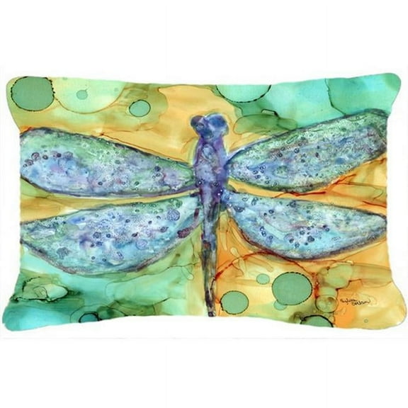 Carolines Treasures  Abstract Dragonfly Fabric Decorative Pillow