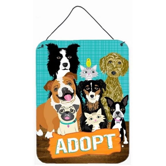 Carolines Treasures Adopt Pets Adoption Wall or Door Hanging Prints - 16 x 0.02 x 12 in.