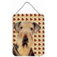 thumbnail image 1 of Carolines Treasures  Airedale Fall Leaves Portrait Aluminum Metal Wall & Door Hanging Prints, 1 of 1