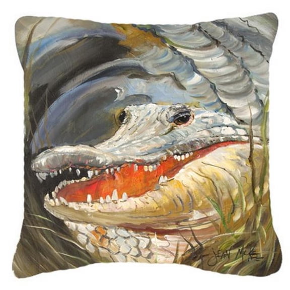 Carolines Treasures Alligator Canvas Fabric Decorative Pillow