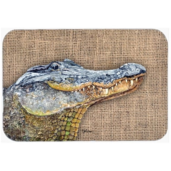 Carolines Treasures Alligator Glass Cutting Board - Large