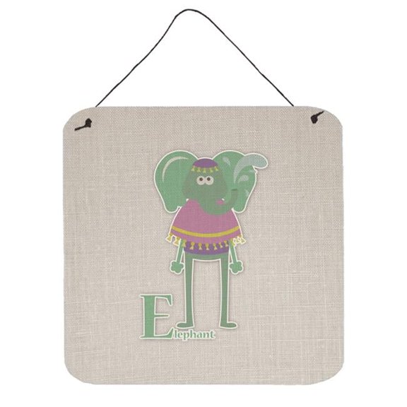 Carolines Treasures Alphabet E for Elephant Wall or Door Hanging Prints