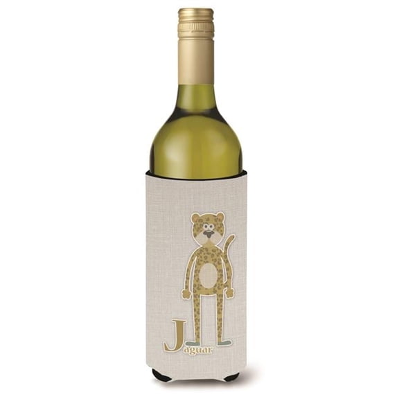 Carolines Treasures Alphabet J for Jaguar Wine Bottle Beverge Insulator Hugger