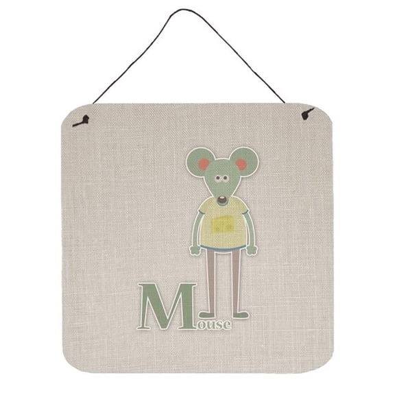 Carolines Treasures Alphabet M for Mouse Wall or Door Hanging Prints