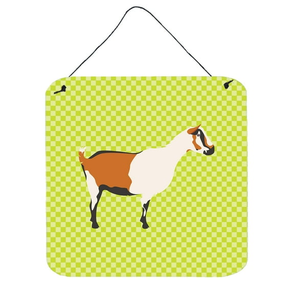 Carolines Treasures BB7706DS66 Alpine Goat Green Wall or Door Hanging Prints, 6 x 6 in.