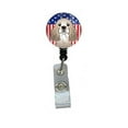 thumbnail image 1 of Carolines Treasures BB2146BR American Flag & Cocker Spaniel Retractable Badge Reel, 1 of 1
