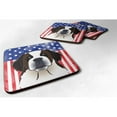 thumbnail image 1 of Carolines Treasures  American Flag & Saint Bernard Foam Coaster, 1 of 1