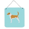 thumbnail image 1 of Carolines Treasures BB3698DS66 American Foxhound Checkerboard Blue Wall or Door Hanging Prints, 1 of 1