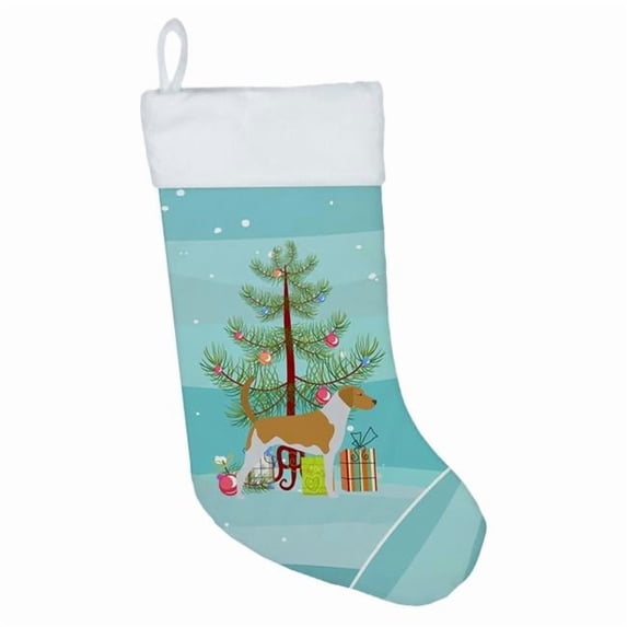 Carolines Treasures BB2916CS American Foxhound Merry Christmas Tree Christmas Stocking
