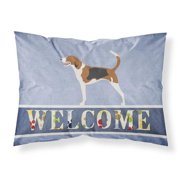 Carolines Treasures American Foxhound Welcome Fabric Standard Pillowcase